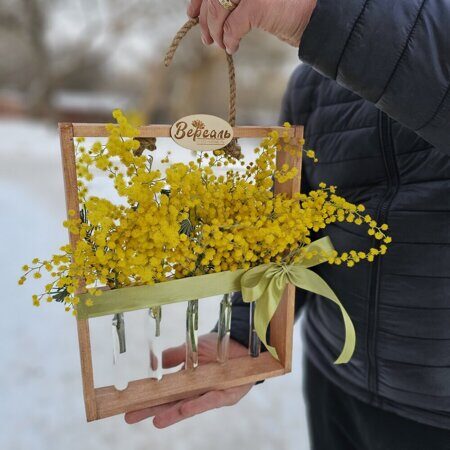 Рамочка с колбочками Мимоза