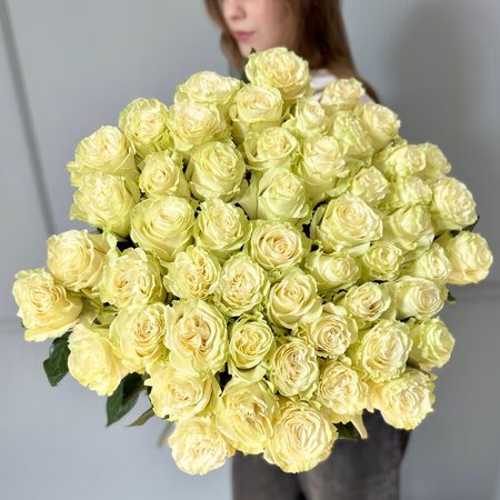 51  крупная белая роза (60 см)